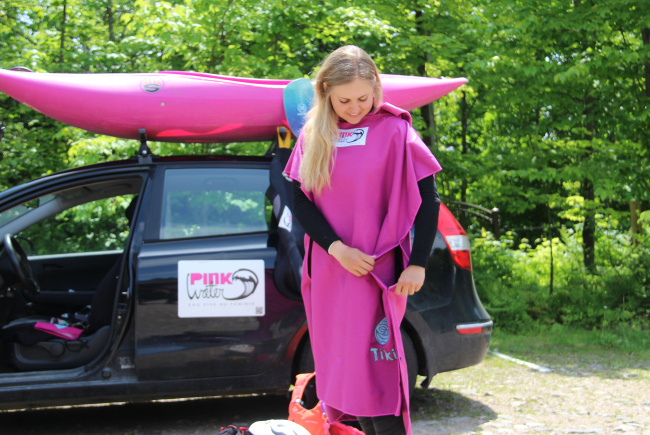 Poncho PINK WATER 2025